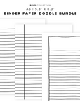 PR318 - Binder Paper Doodle Bundle - Printable Insert