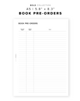 PR248 - Book Pre-Orders - Printable Insert
