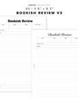PR347 - Bookish Review V3 - Printable Insert
