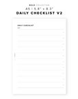 PR326 - Daily Checklist V2 - Printable Insert
