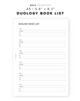 PR243 - Duology Book List - Printable Insert