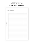 PR264 - Fan Fic Reads - Printable Insert