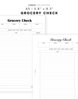 PR348 - Grocery Check - Printable Insert
