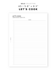 PR336 - Let's Cook - Printable Insert