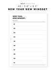 PR241 - New Year. New Mindset - Printable Insert