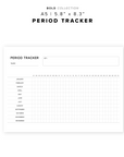 PR214 - Period Tracker - Printable Insert