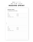 PR233 - Reading Sprint - Printable Insert