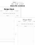 PR349 - Recipe Check - Printable Insert