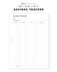 PR227 - Savings Tracker - Printable Insert