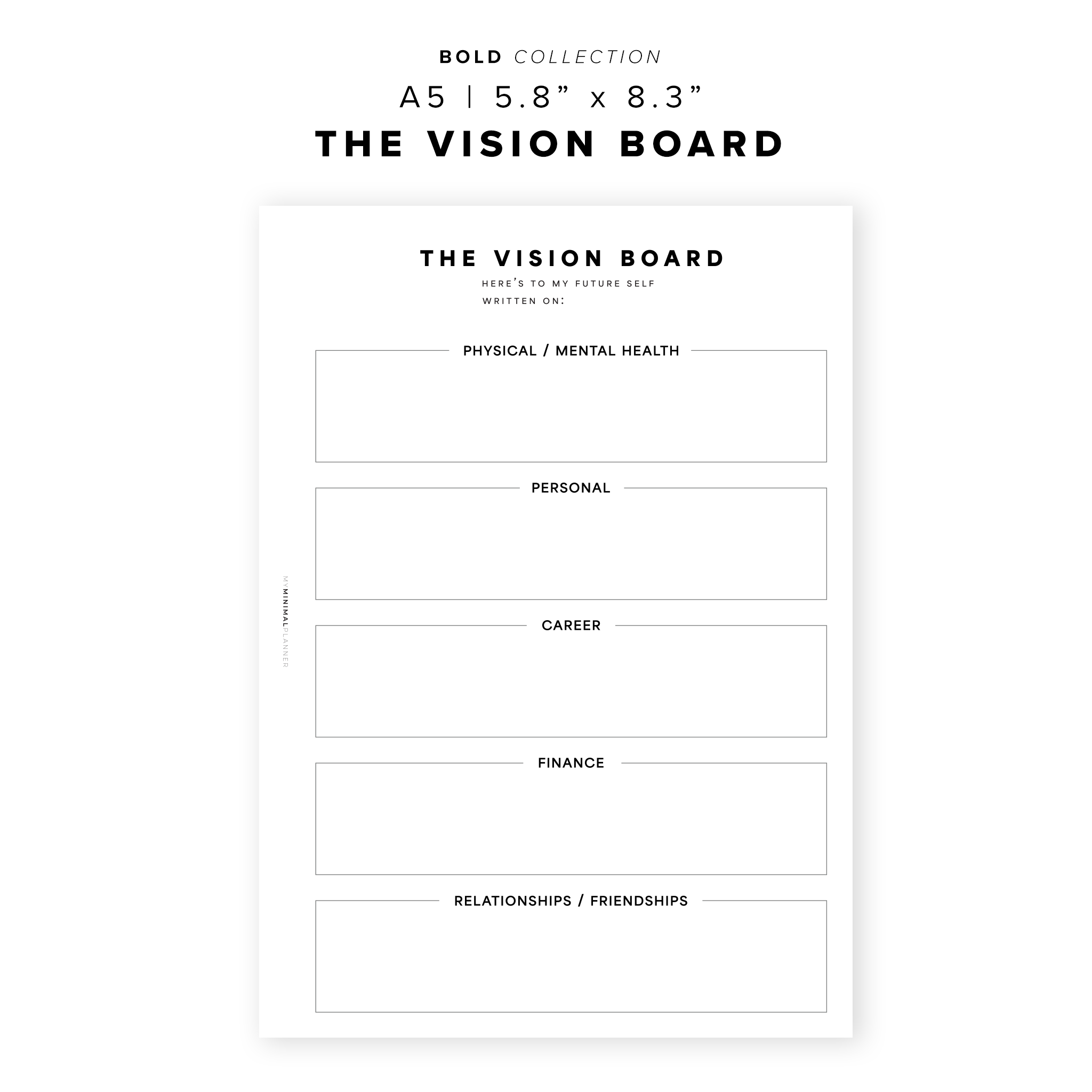 2024 Vision Board Vinyl Planner Stickers