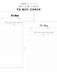 PR350 - To Buy Check - Printable Insert
