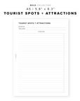 PR267 - Tourist Spots - Printable Insert