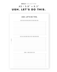 PR265 - Ugh Let's Do This - Printable Insert