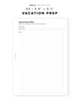 PR263 - Vacation Prep - Printable Insert