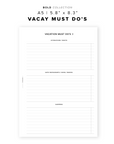 PR268 - Vacay Must Dos - Printable Insert
