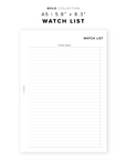 PR334 - Watchlist - Printable Insert