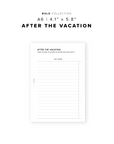 PR269 - After the Vacation - Printable Insert