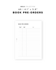 PR248 - Book Pre-Orders - Printable Insert