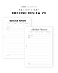 PR347 - Bookish Review V3 - Printable Insert