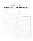 PR309 - Books by the Series V2 Bundle - Printable Insert