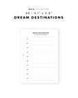 PR266 - Dream Destinations - Printable Insert
