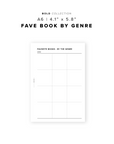 PR217 - Fave Books by Genre - Printable Insert