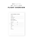 PR270 - Flight Overview - Printable Insert