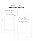 PR348 - Grocery Check - Printable Insert