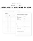 PR283 - Migraine / Headache Bundle - Printable Insert