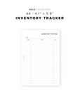 PR213 - Inventory Tracker - Printable Insert