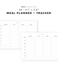 PR340 - Meal Planner Tracker - Printable Insert