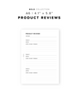 PR236 - Product Reviews - Printable Insert