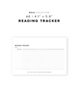 PR215 - Reading Tracker - Printable Insert