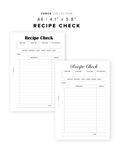 PR349 - Recipe Check - Printable Insert