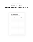 PR239 - Book Series to Finish - Printable Insert