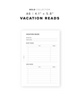 PR260 - Vacation Reads - Printable Insert