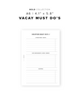 PR268 - Vacay Must Dos - Printable Insert