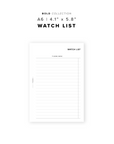 PR334 - Watchlist - Printable Insert