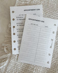 PR337 - Appointment Log V2 - Printable Insert