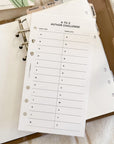 PR321 - A to Z Author Challenge - Printable Insert