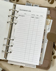 PR251 - Audiobook Log - Printable Insert