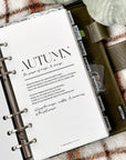 PRD174 - Autumn Definition - Printable Dashboard