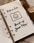 PRD220 - Back Up Files - Printable Dashboard