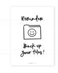 PRD220 - Back Up Files - Printable Dashboard