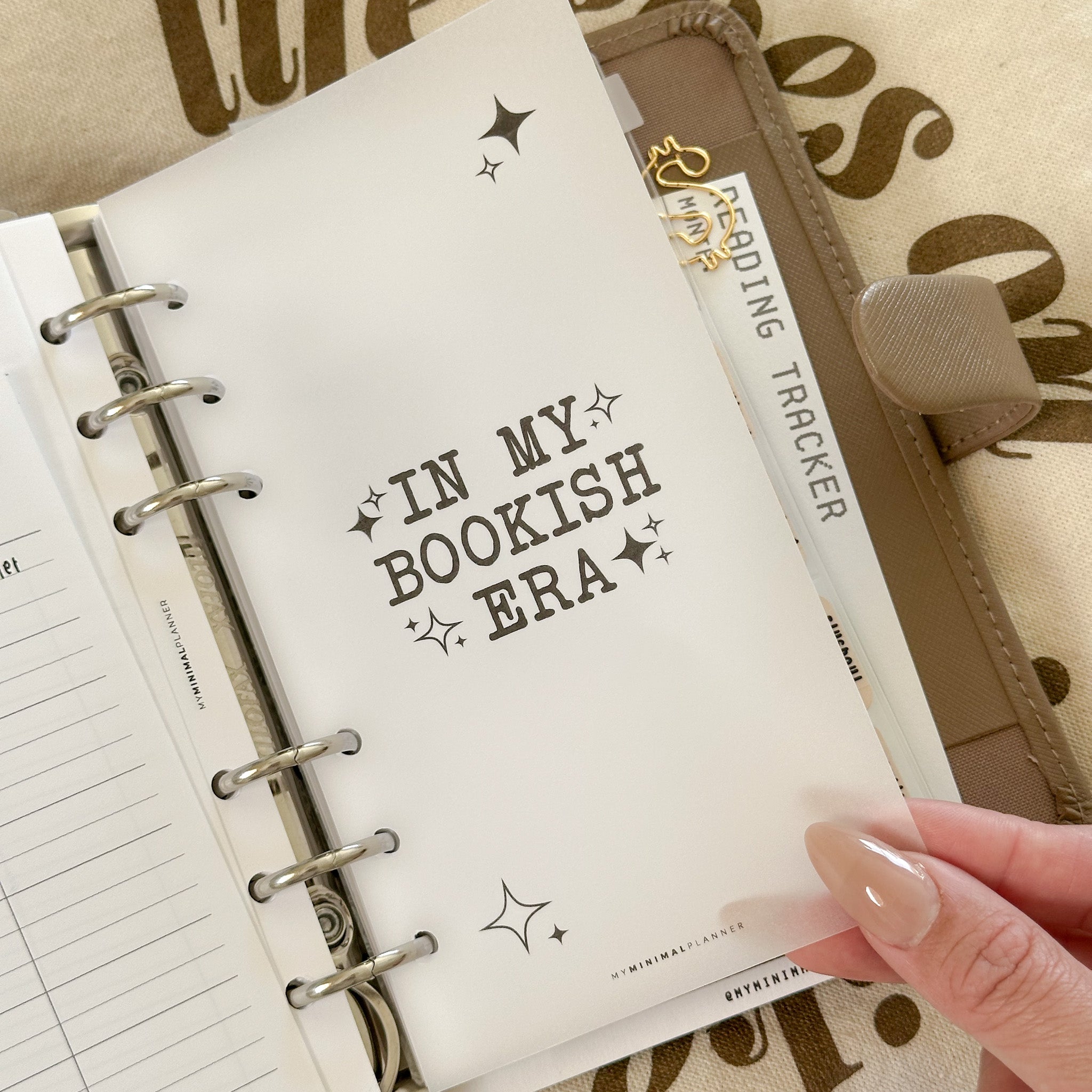 PRD203 - Bookish Era - Printable Dashboard – My Minimal Planner