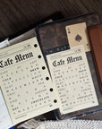 PRD261 - Cafe Menu Newspaper V4 - Printable Dashboard
