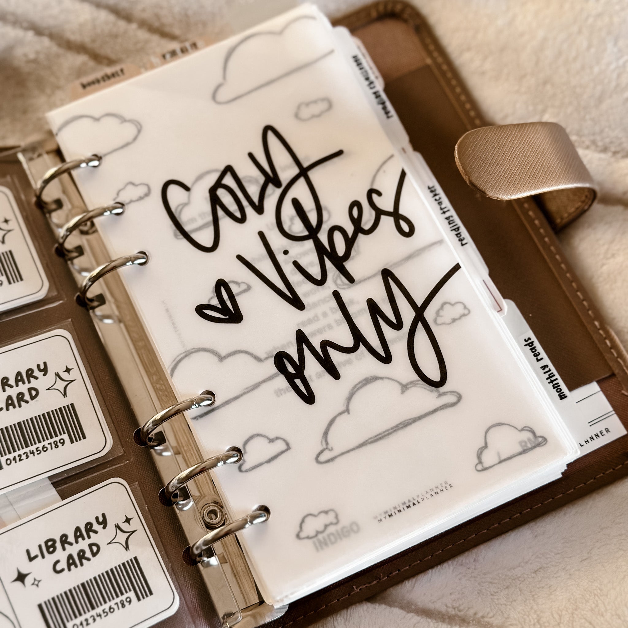 PRD222 - Cozy Vibes Only - Printable Dashboard – My Minimal Planner