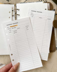 PR226 - Expense Tracker V3 - Printable Insert