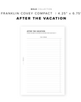 PR269 - After the Vacation - Printable Insert