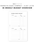 PR229 - Bi-Weekly Budget Overview - Printable Insert
